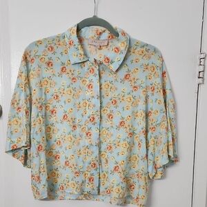 PHILOSOPHY FLORAL BUTTON DOWN TOP‎ SIZE S